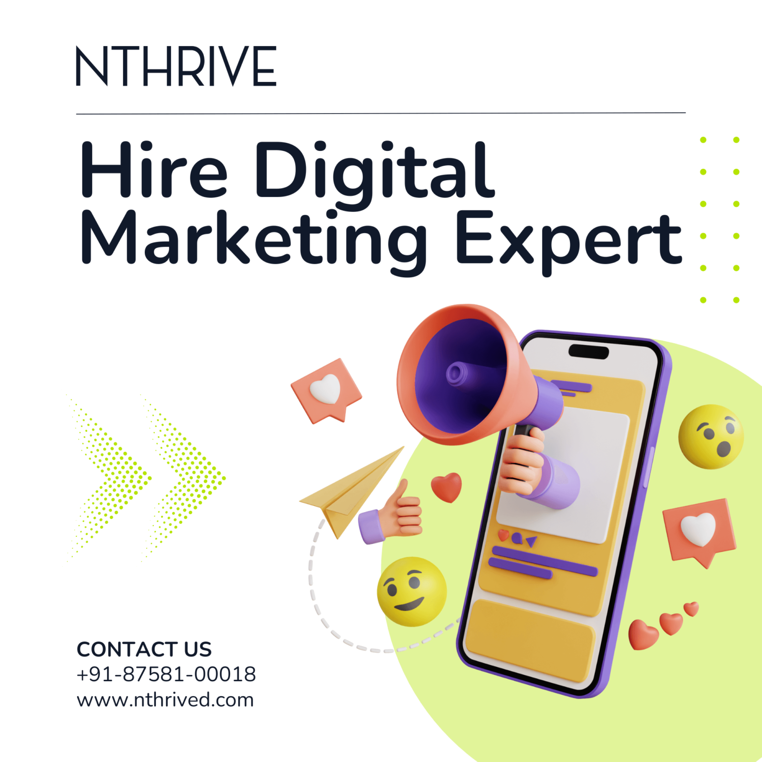 Hire Digital Marketing Expert, Nthrive Technologies, Digital Marketing Agency