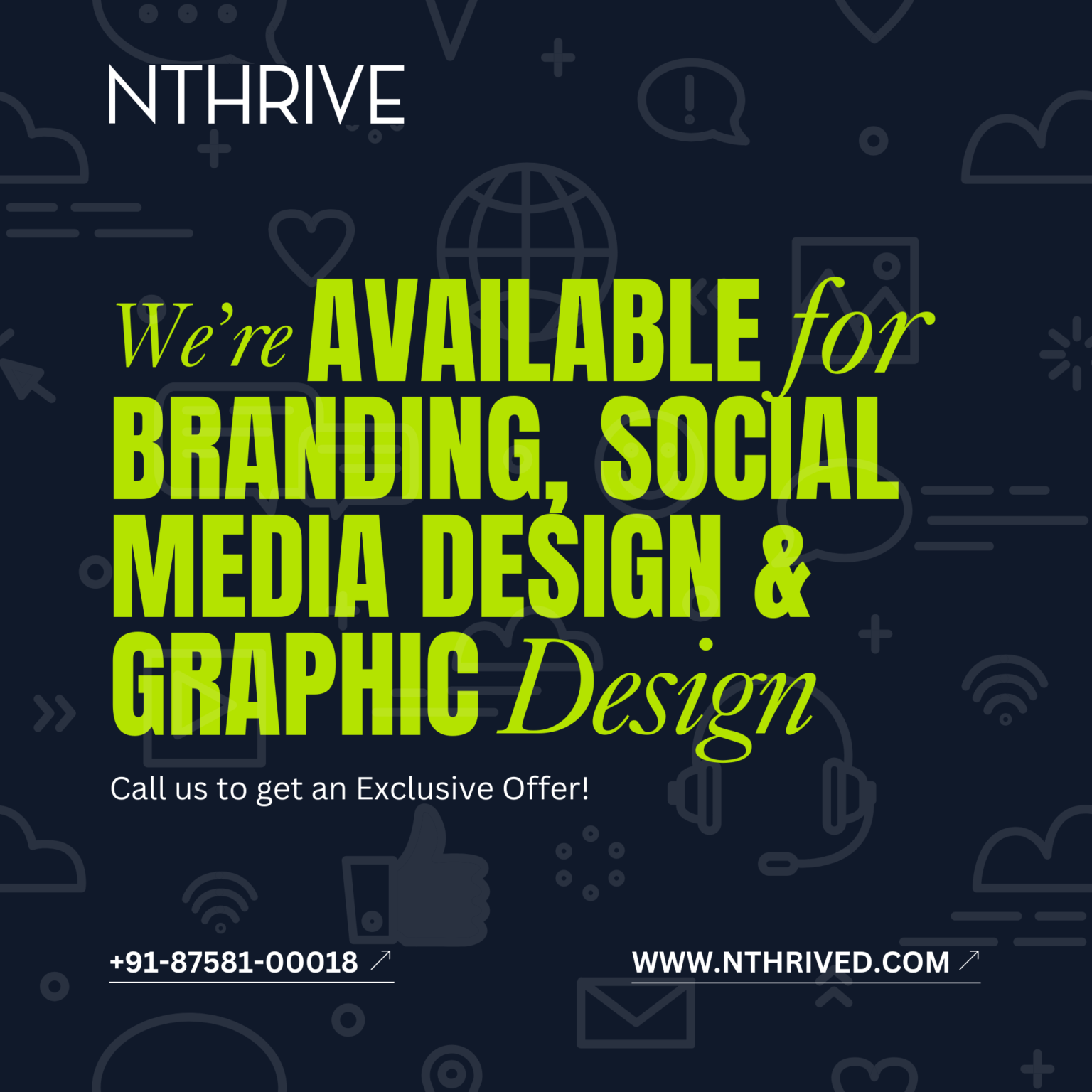 Social Media Design and Branding, Nthrive Technologies